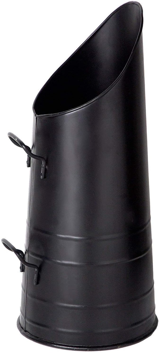 54cm POWDER BLACK IRON COAL HOD SCUTTLE BUCKET