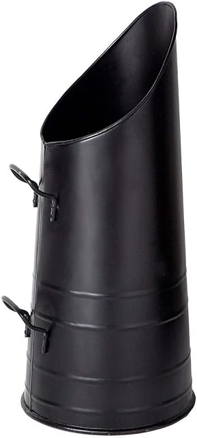 54cm POWDER BLACK IRON COAL HOD SCUTTLE BUCKET