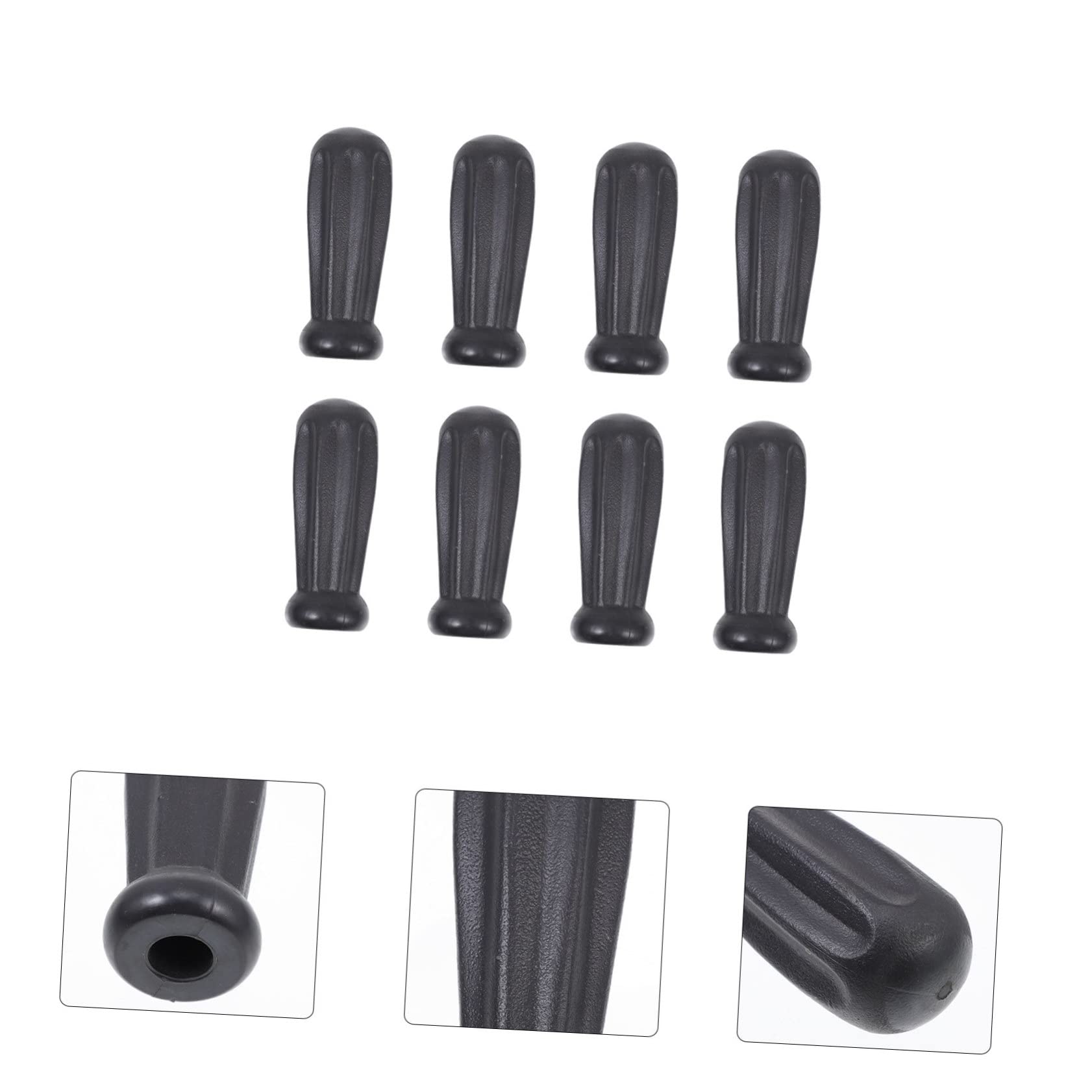 Garneck Poignées Octogonales en Plastique pour Baby-Foot, Lot de 8 Pièces Design Ergonomique et Surface Lisse, Faciles à Ranger pour Football de Table