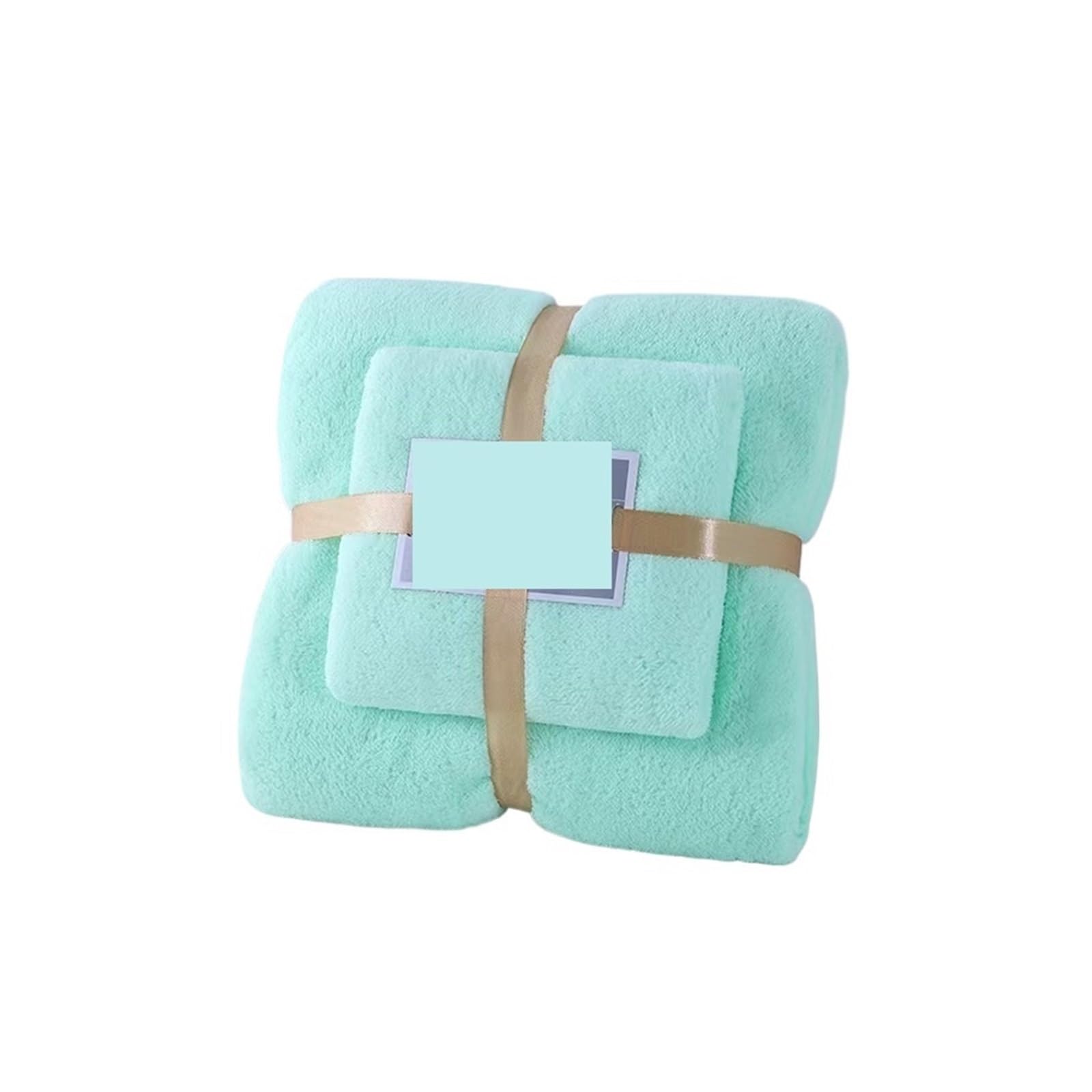 WSQHAO 2-Piece Bath Towel Set Ultra Soft, High Absorbency Quick-Drying Coral Fleece for Shower(Color1)