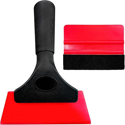 Augeny Kit de tinte para ventana de automóvil, kit profesional de envoltura de vinilo con espátula de fieltro, aplicación de instalación de película