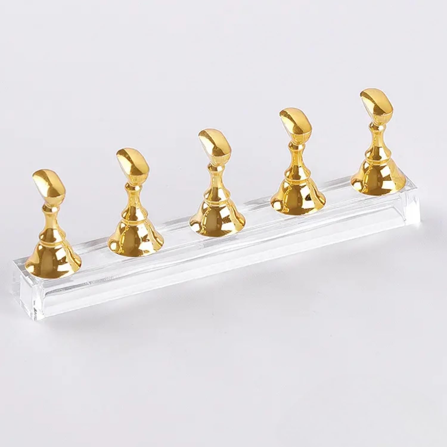Magnetic Nail Art Display Stand | Nail Art Tip Holder for Practice & Display | Magnetic Fingernail Display Tips for DIY, Manicure & Salon Use | Nail Art Practice Holder for Home(Acrylic Magnetic Nail Stand )-image-39