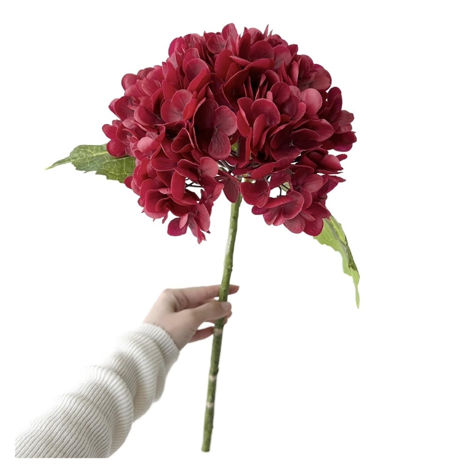 ITRHJTGP Artificial Hydrangea Blue Artificial Hydrangea Flowers Real Touch Branches Decoration Wedding Bouquet Flower Arrangement For decorative