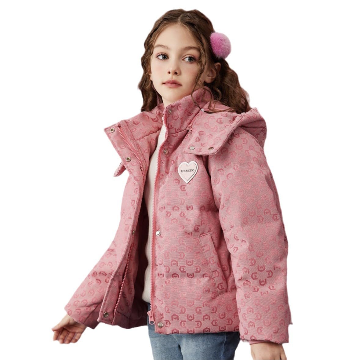 Giacca invernale per bambini, parka invernale per bambini, con cappuccio in pelliccia, calda parka invernale per attività all'aria aperta, giacca da neve per ragazzi e ragazze