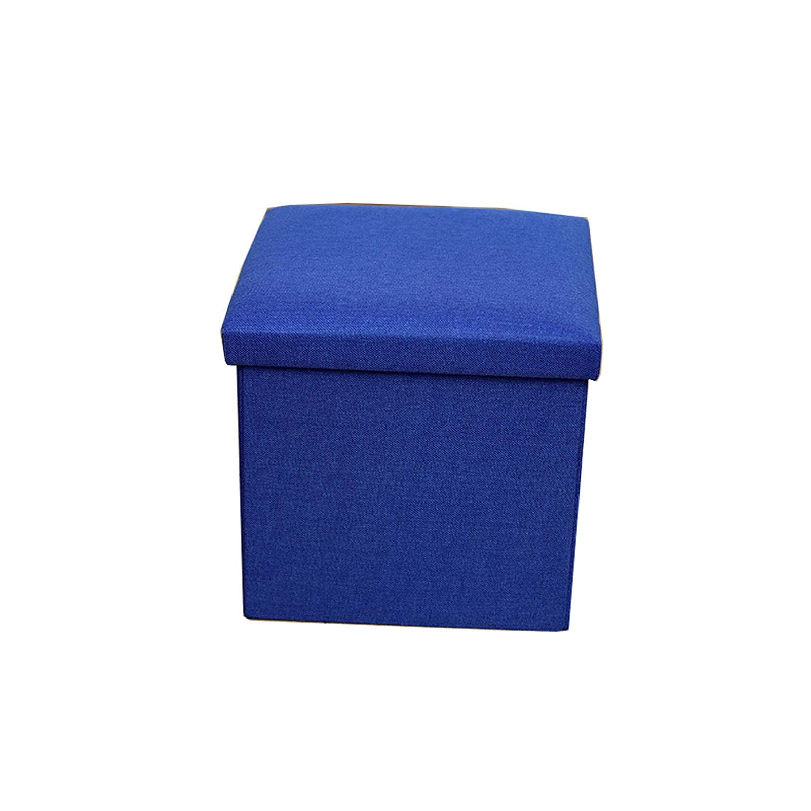 Banc ottoman de rangement en lin 76cm pour salon et dortoir