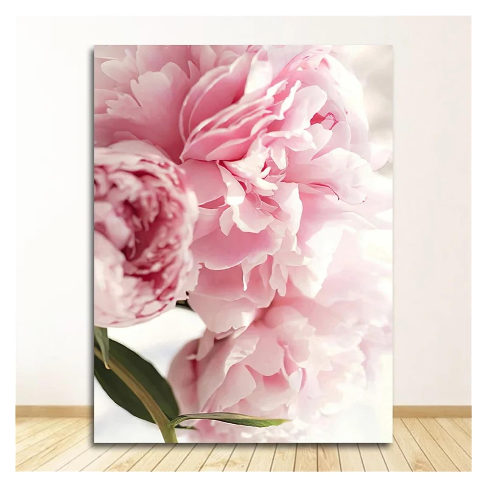 Xenite H Wall Art Canvas Prints Wall Art Picture For Living Room Ome Decoration Canvas Painting Nordic Decor Elegant Peony Flower Phrase Poster(,50X70cm)