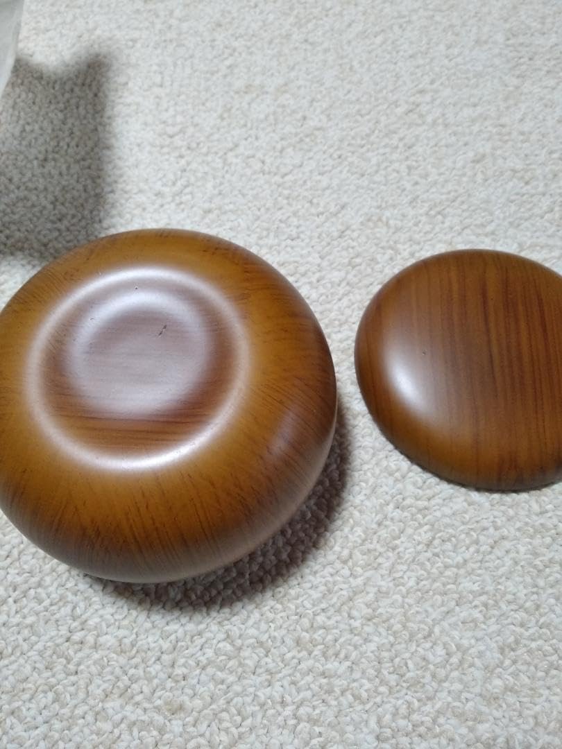 碁石 碁笥 ガラス製 栗碁笥 超特大とガラス製碁石 共に新品 春早