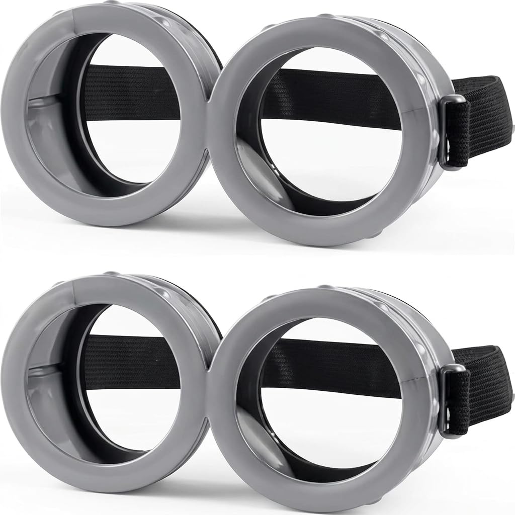JeyFefv 2 PCS Yellow Frame Goggles, Funny Glasses