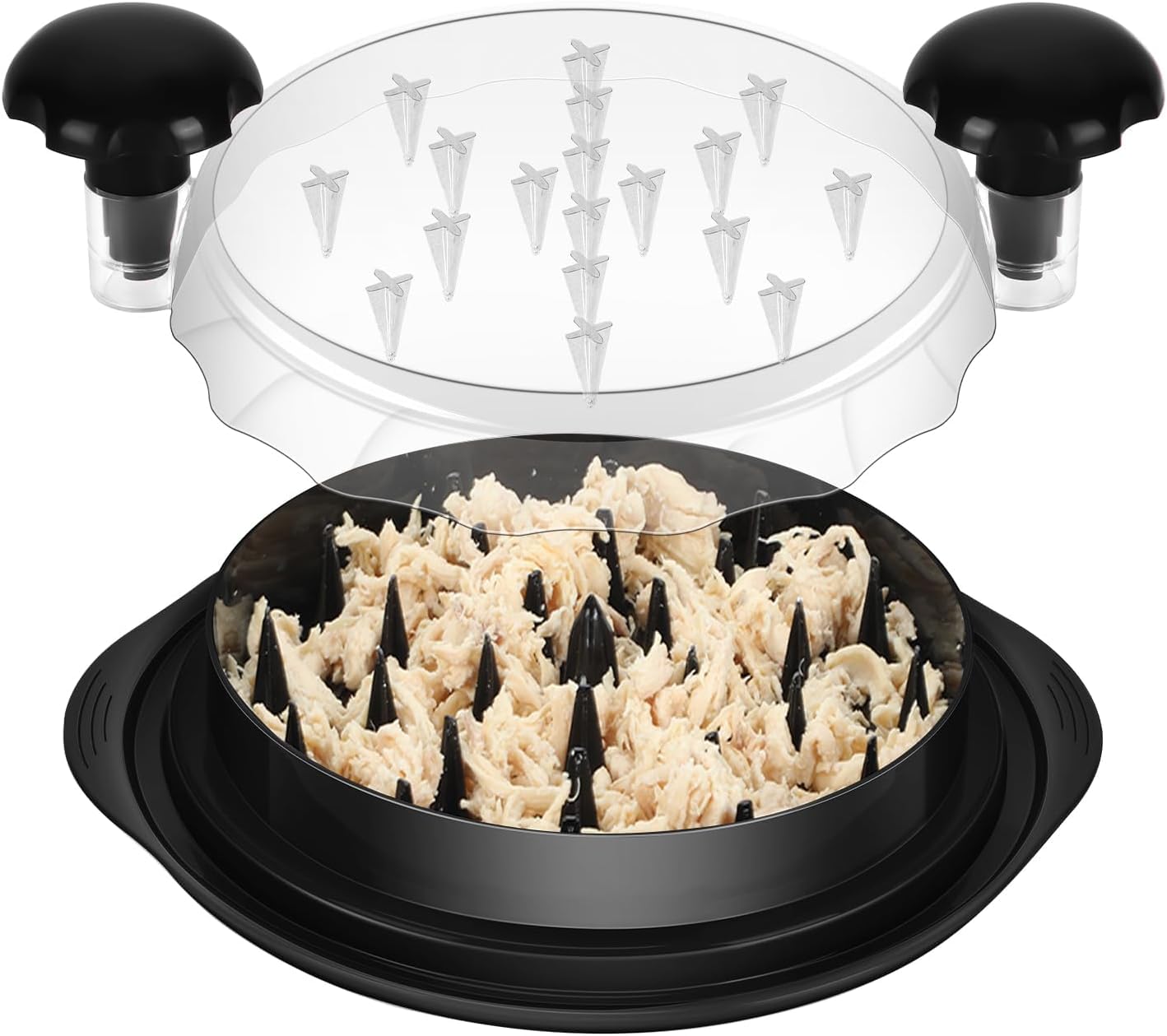 Toriox Chicken Shredder Large Chicken Breast Shredder Tool Twist, Visible Meat Shredder Machine, Anti-Slip Strip, Ergonomic Handle, BPA Free, Pork Beef Chicken