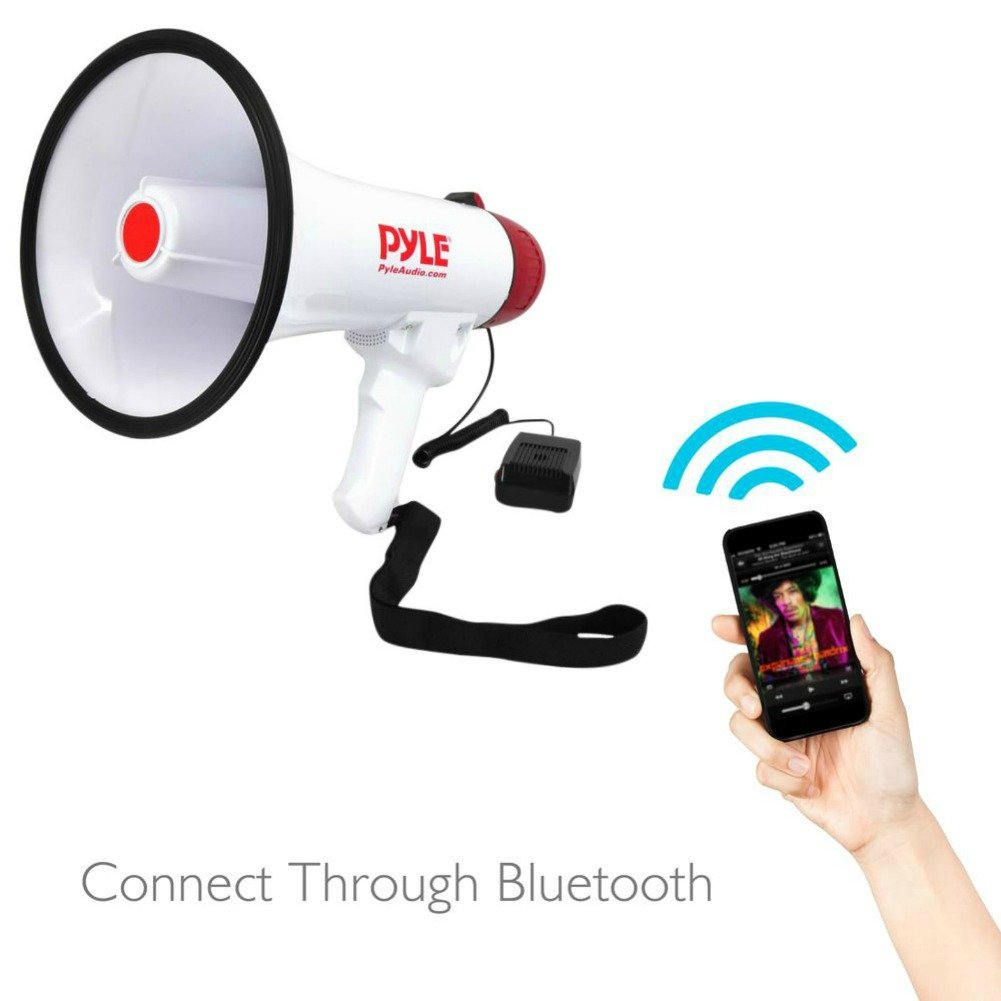 Megafono Professionale Pyle PMP42BT - 40W Con Bluetooth E Allarme | Udibile Fino A 900m - Foto 5