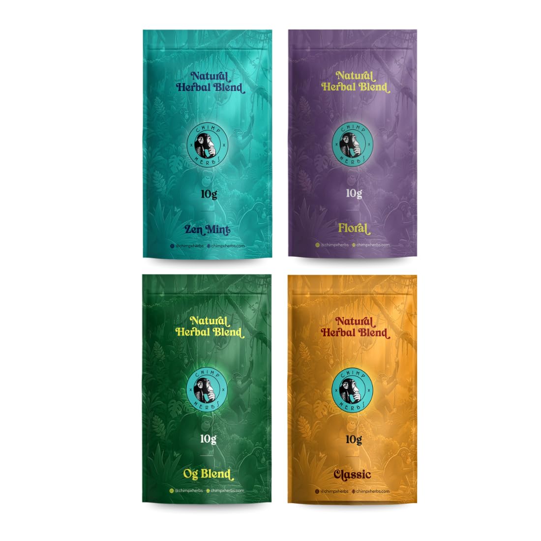 Exotic Himalayan Herbs Combo Pack 40gm | Classic Blend + Floral Blend + OG Blend & Zen Mint | 100% Natural Herbs to Relax with Mugwort, Mullein, Chamomile & Peppermint | Tobacco Free & Nicotine Free Herbal Tea Blend Mix, Free Paper Pack-image-30
