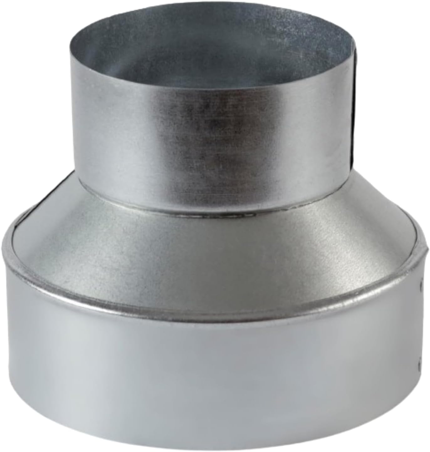 12" X 6" Duct Reducer & Increaser Non-Crimped Single Wall Galvanized Sheet Metal ducting Connector for Airflow, Heating, Cooling, & air Ventilation Systems Fittings