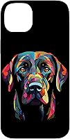 Vista 15 de Labrador Retriever - Carcasa para iPhone 17, diseño de cara de perro, color negro