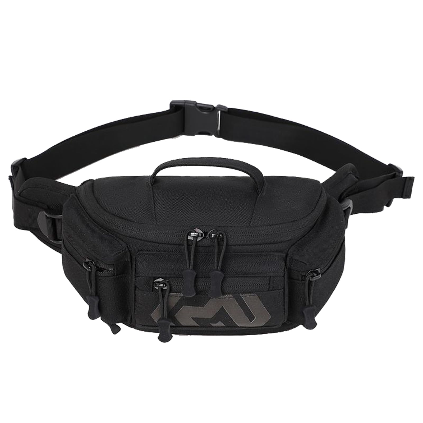 CamGo Tactical Fanny Pack for Men Women Expandable Military Waist Bag Hip Belt Bumbag Utility Bags for Hiking Climbing Fishing (#01-Black)