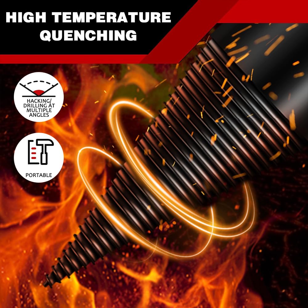 Punta Conica Spaccalegna per Trapano 45mm+32mm - 4PCS Spaccalegna Elettrico, Ampia gamma di Utilizzi, Preciso e Veloce