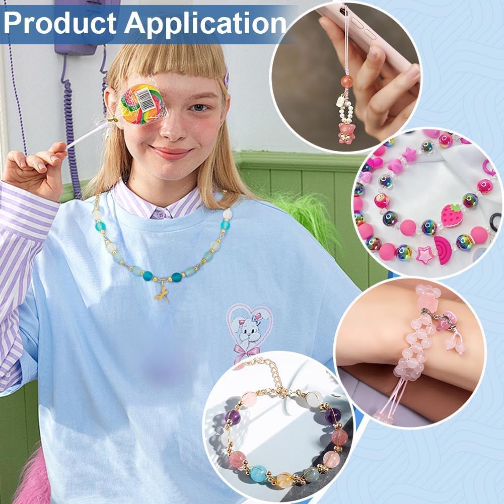 PH PandaHall 720pcs 8mm mattierte Glasperlen 24 Farben mattierte Kristallperlen Bunte Abstandshalter Perlen Lose runde Perlen Transparente Perlen für Armbänder Halskette Ohrring DIY Craft
