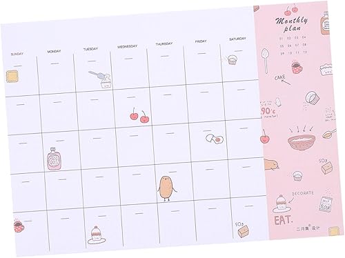 Ciieeo Escritorio Calandar 2023 Calendario mensual Bloc de notas Agenda Papel de anotación Horario Semanal Escritorio Calandar 2023 Asistencia