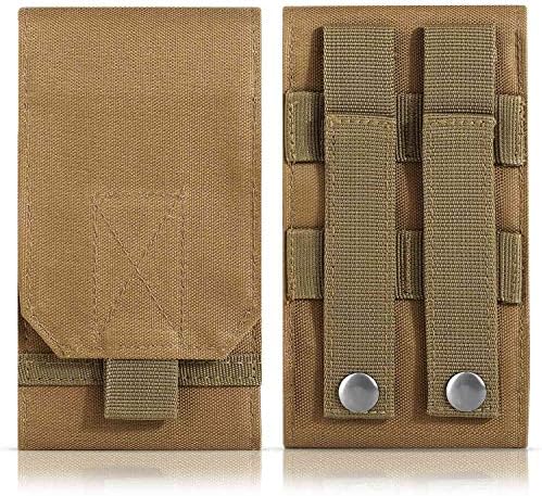 DOUNTO Tactical Phone Holster Large Belt Phone Pouch Molle Carrying Cover Case for Less 6.5" Phone