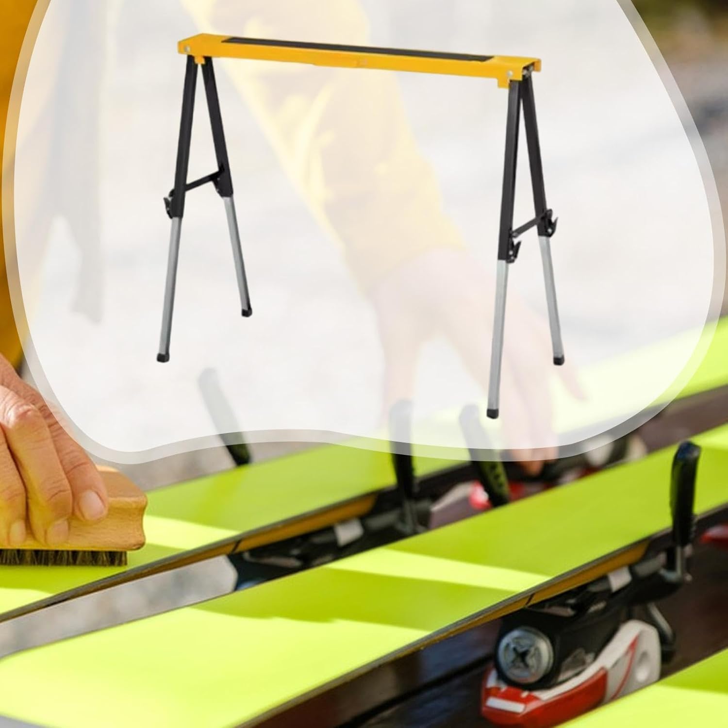 MotiveTech スノーボードスタンド、テーブル、セットアップ