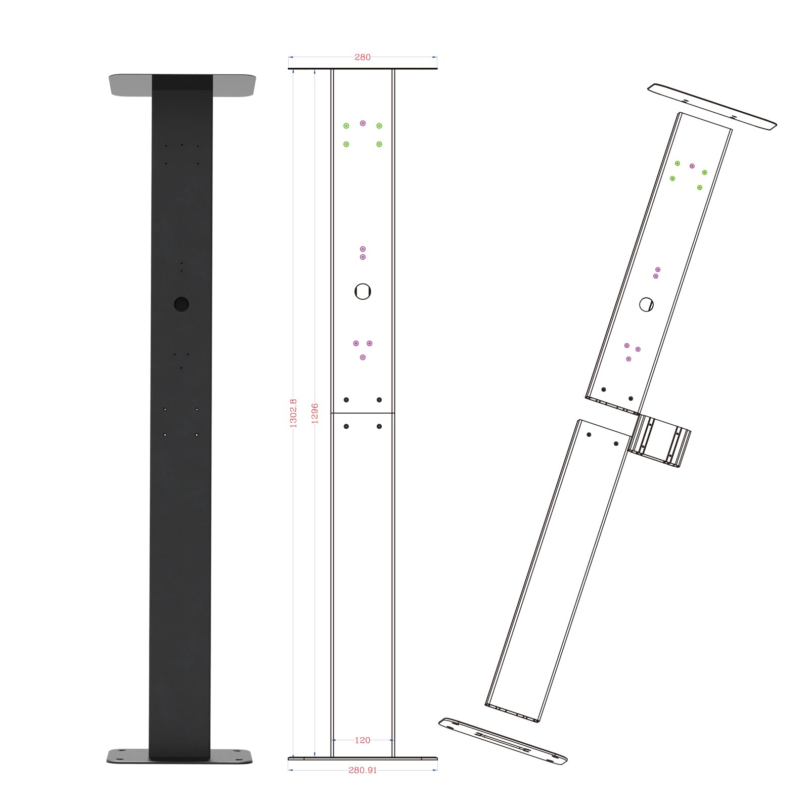 JAOGAUS Soporte para Cargador de Vehículos Eléctricos para Exteriores | Compatible con Tesla Conector y Cargador, Cubierta Protectora Contra la Intemperie, Estaciones de Carga Vehículos Eléctricos