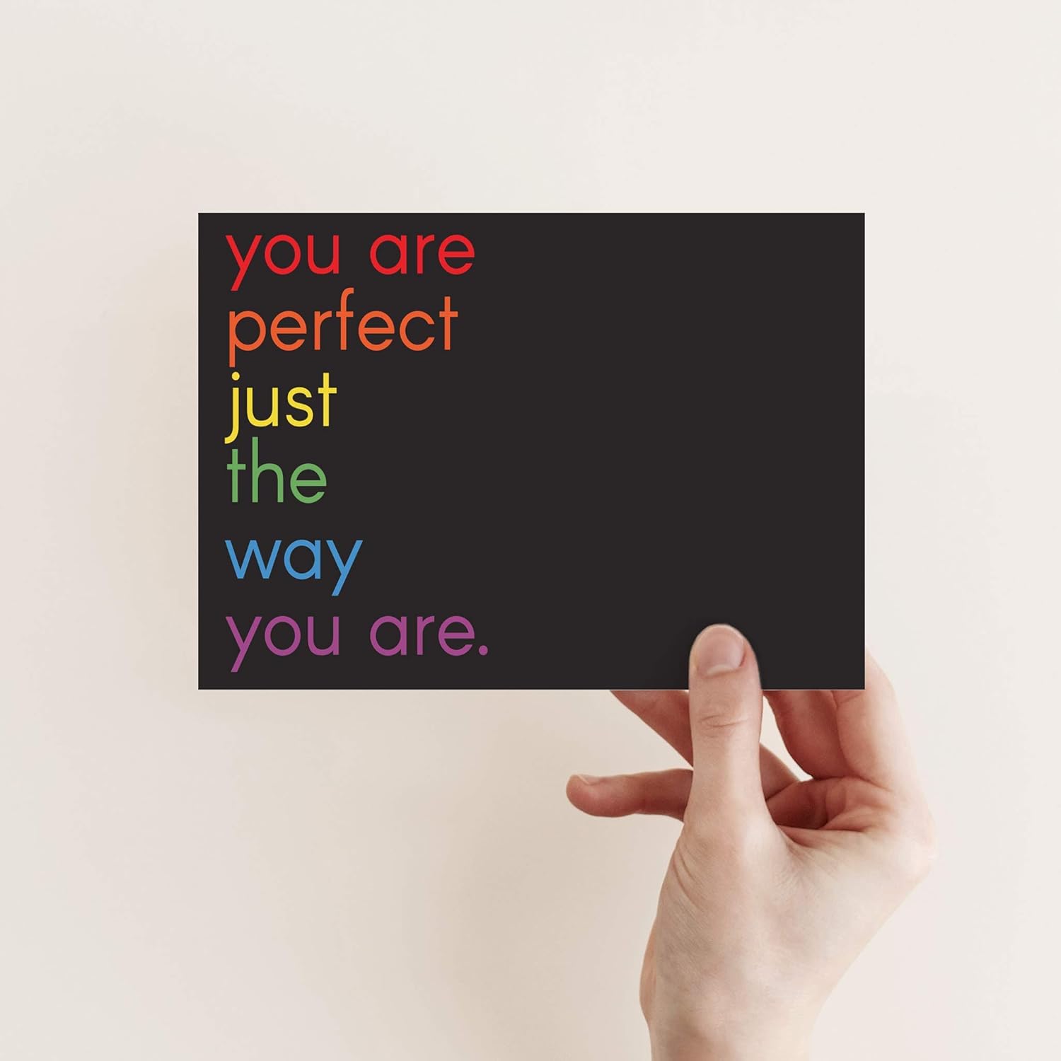 Perfect Just the Way Your Are Greeting Cards Boxed Set - 24 Blank Gay Pride w/White Envelopes - Perfect Just the Way You Are Designs - Personalized Stationery Printed in the USA by RitzyRose
