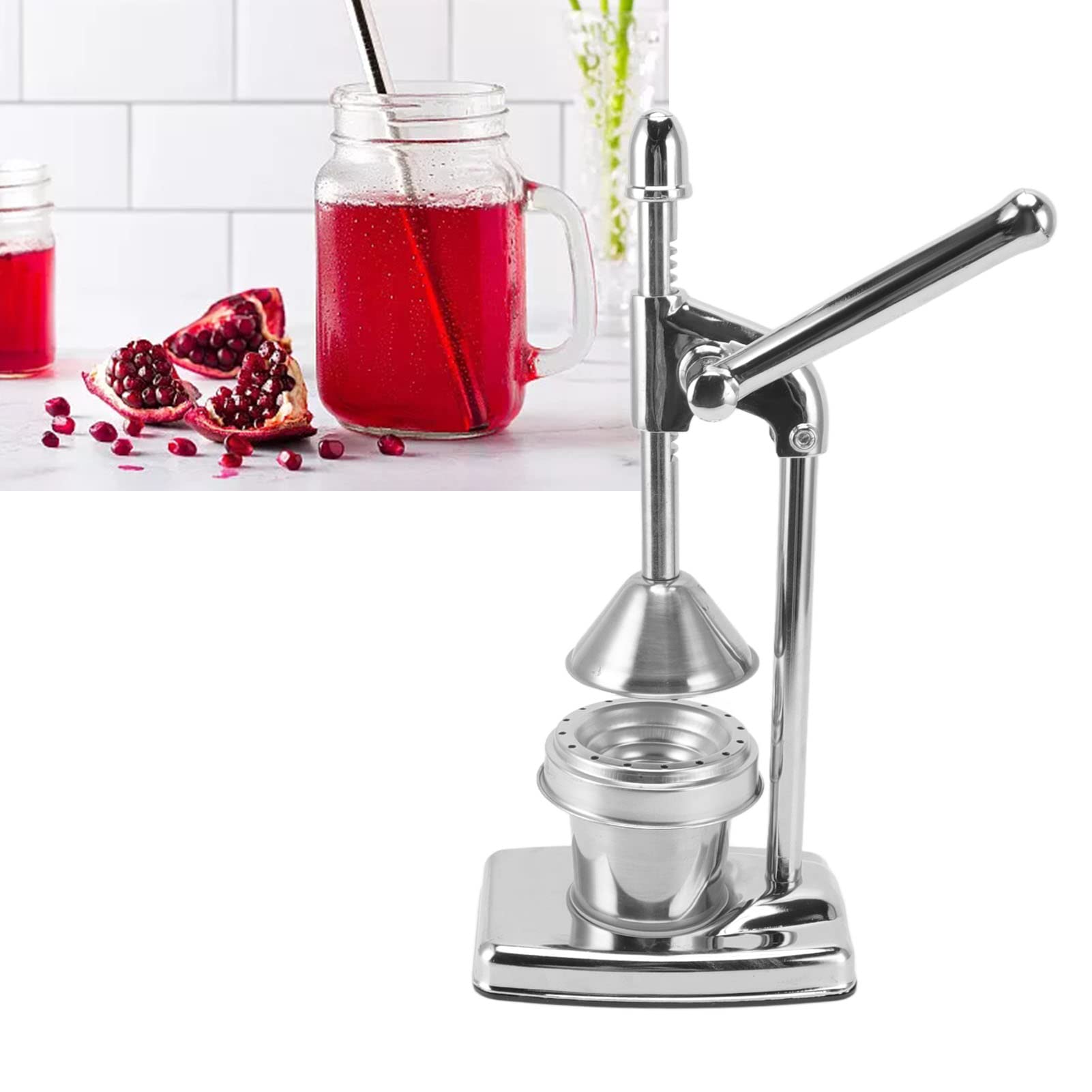 Spremiagrumi Manuale, Impugnatura Ergonomica In Gomma Pressa Frutta Leva Risparmio Di Tempo Principio Acciaio Inossidabile 304 Commestibile Per Ristorante