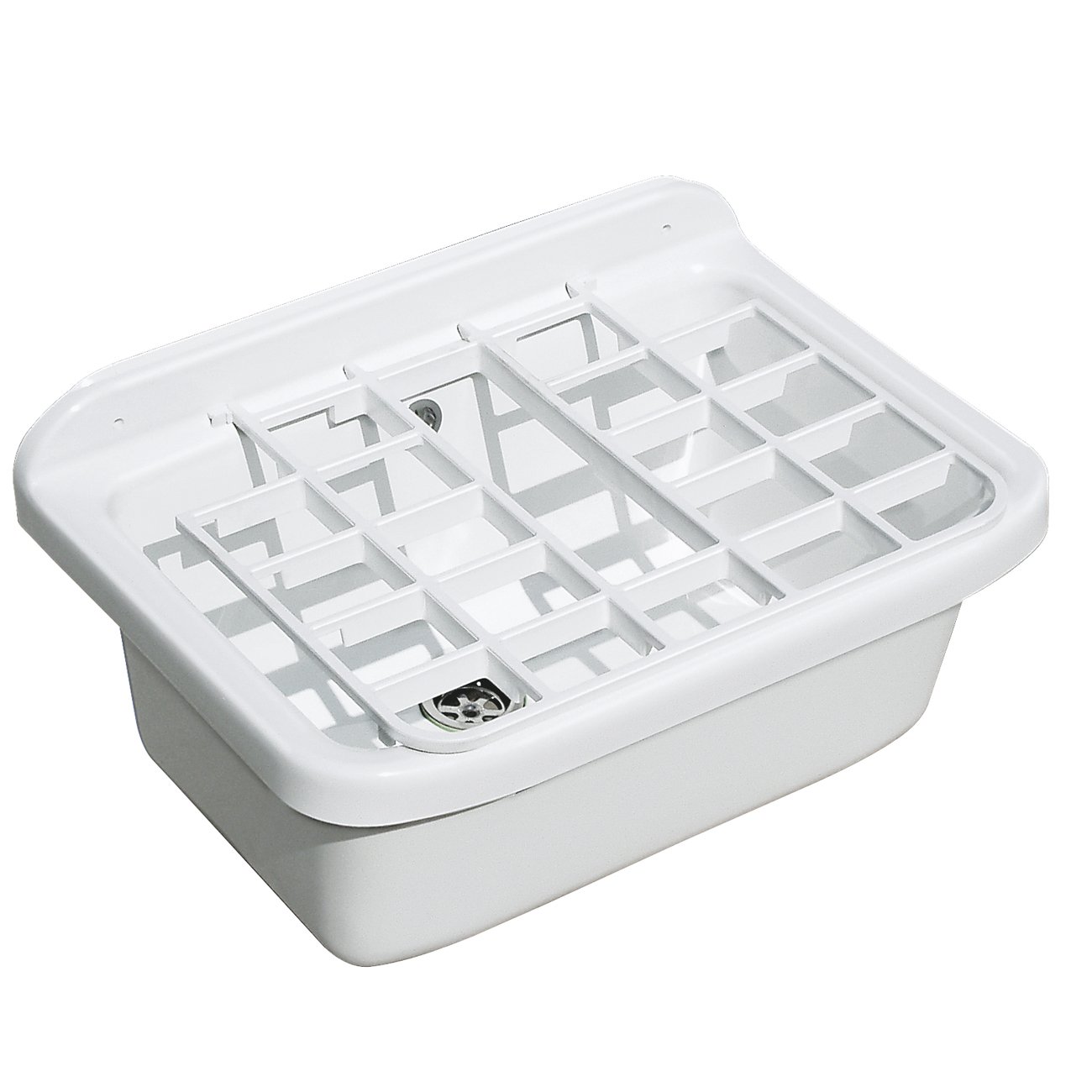 The lavpl-y Sink in Ventilation Plastic, white, 550 x 390 x 310 mm