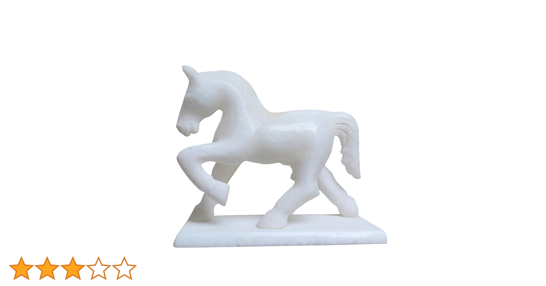 Amazon.co.jp: 5インチ ホワイト イタリア製 大理石 馬像 彫刻 ギフト