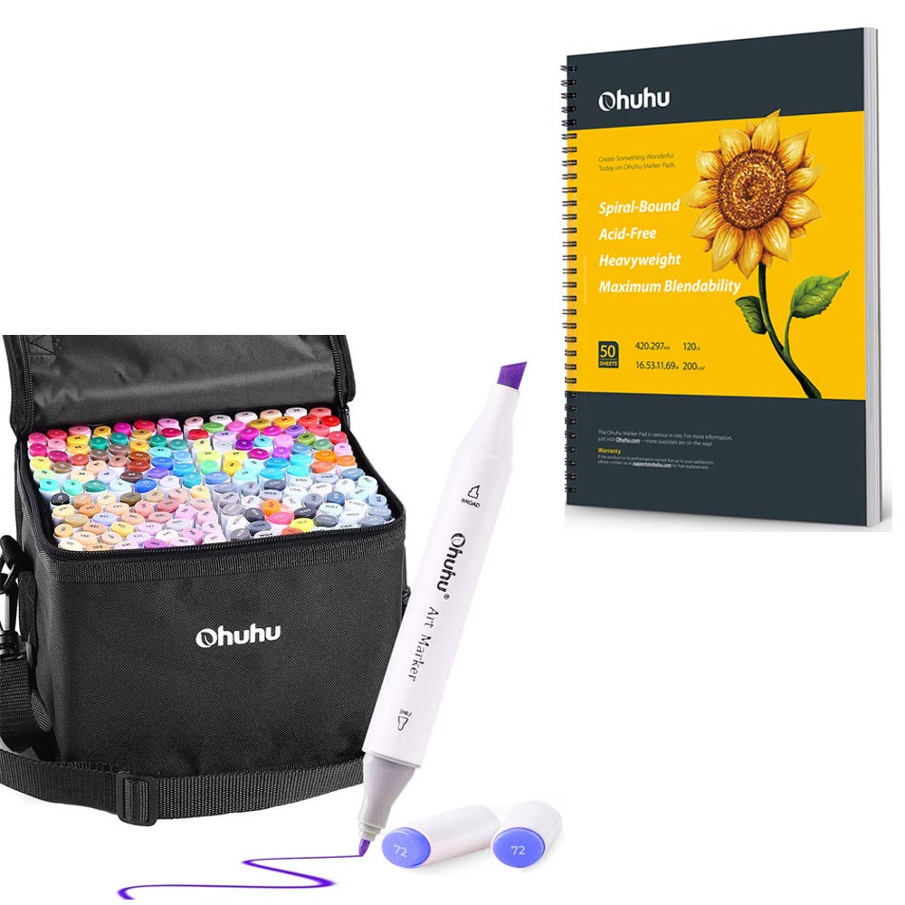 Buy Ohuhu Alcohol Art Markers, Double Tipped AlcoholBased Marker Set