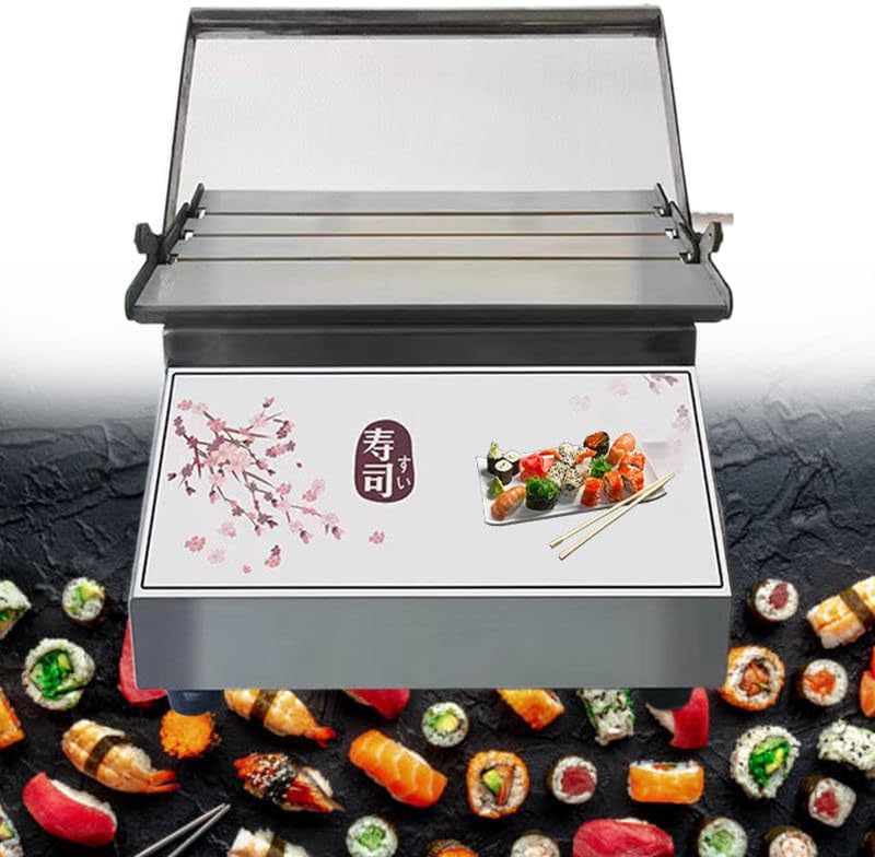 Sushi Making Kit,Stainless Steel Round Rice Roll Roller Making Machine, DIY Sushi Roller Mold Rice Roll Forming Machine, Bamboo Sushi Rolling Mat, Save Time Effort