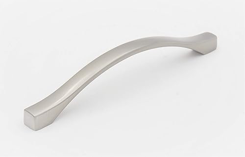 Miniatura 2 de 6 pulgadas (5.039 in tornillo CC espaciado) níquel satinado gabinete de cocina, aparador cajón, manija de tirador de tornillo, 5.039 in (5 pulgadas)