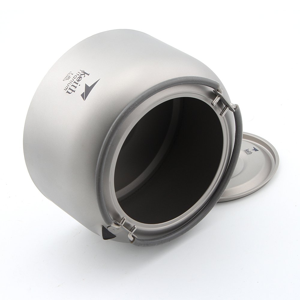 Keith Ti3901 Titanium bouilloire extérieur randonnée pique-nique Thé à suspendre bouilloire 1L 130 g