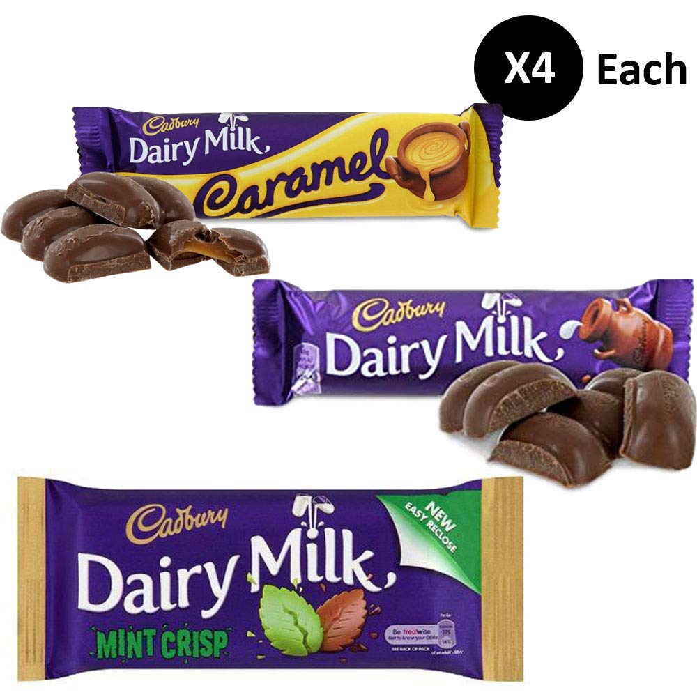 Buy Cadbury Dairy Milk Caramel + Cadbury Dairy Milk + Cadbury Mint