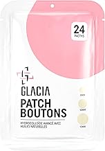 Button Patch by Glacia® – 24 Pack Pimple Patch for All Skin Types – Hydrocolloid Patches with Natural Oils such as Tea Tree and Calendula