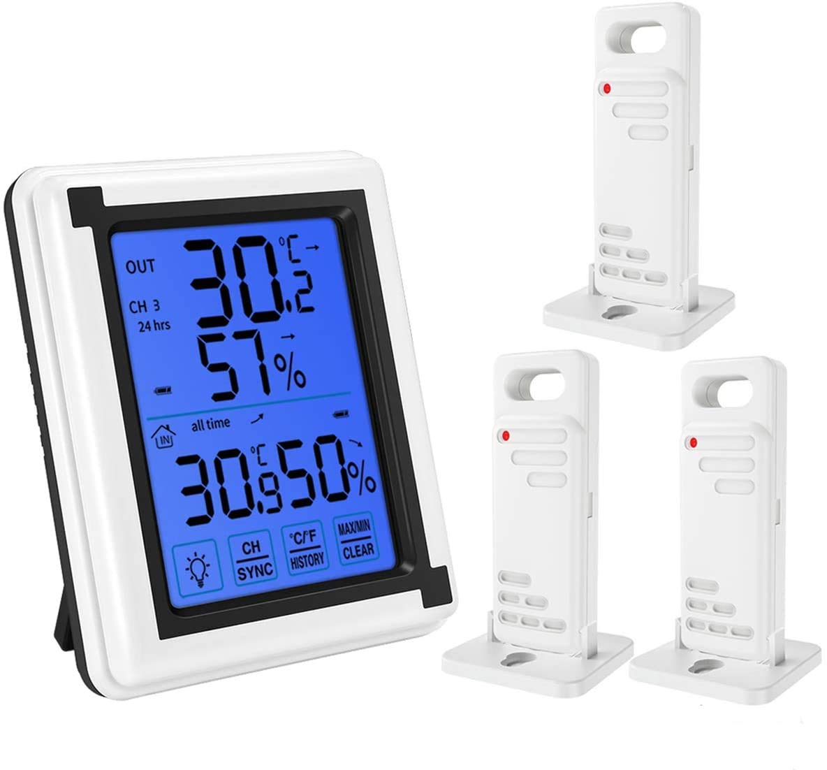 Buy Numberone Indoor Outdoor Thermometer Humidity Monitor, Wireless