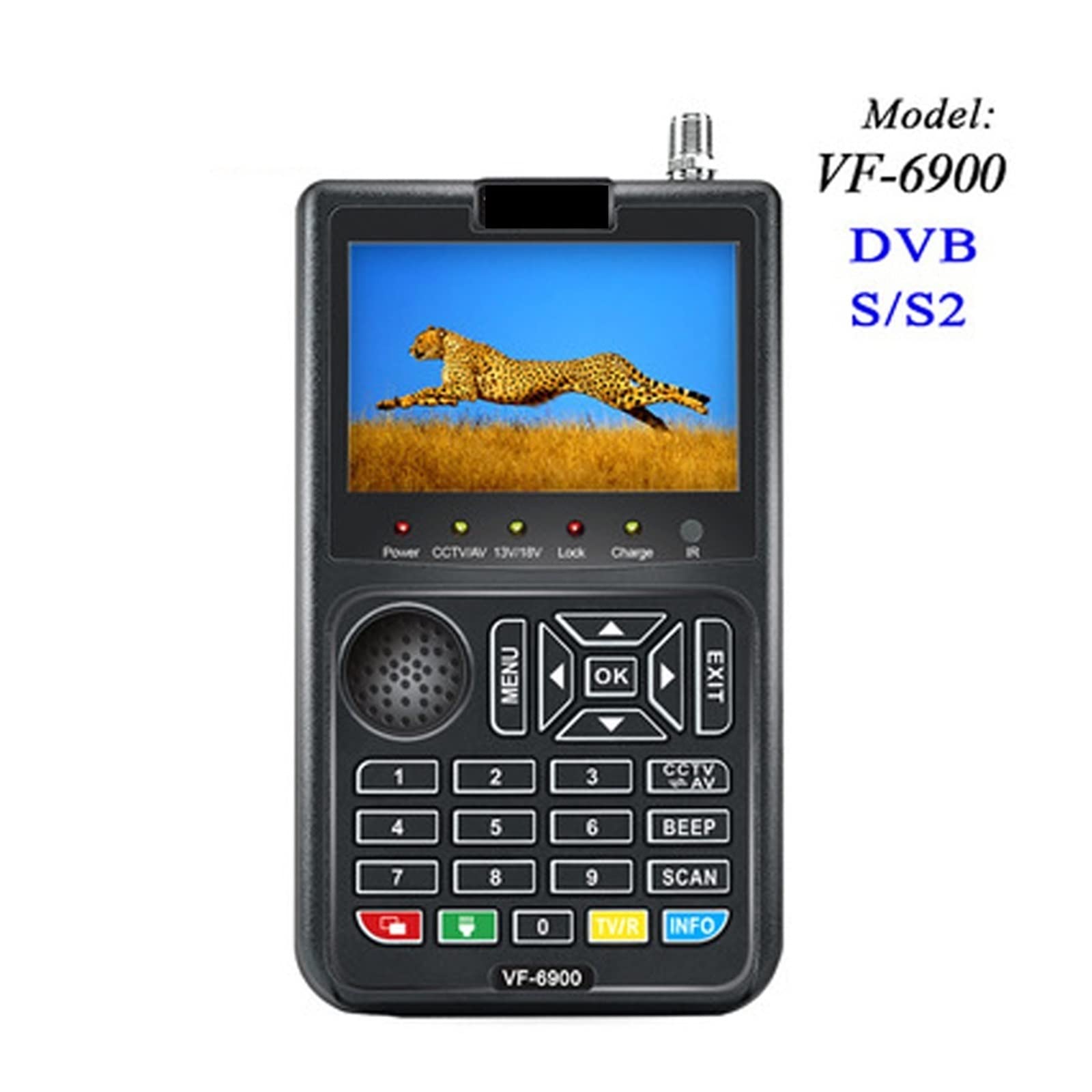 Cercatore di satelliti, Digital Signal Finder Schermo LCD DVB Receptor for QPSK Satellite Meter Messa in servizio dell'antenna di terra(VF-6900 PRO)