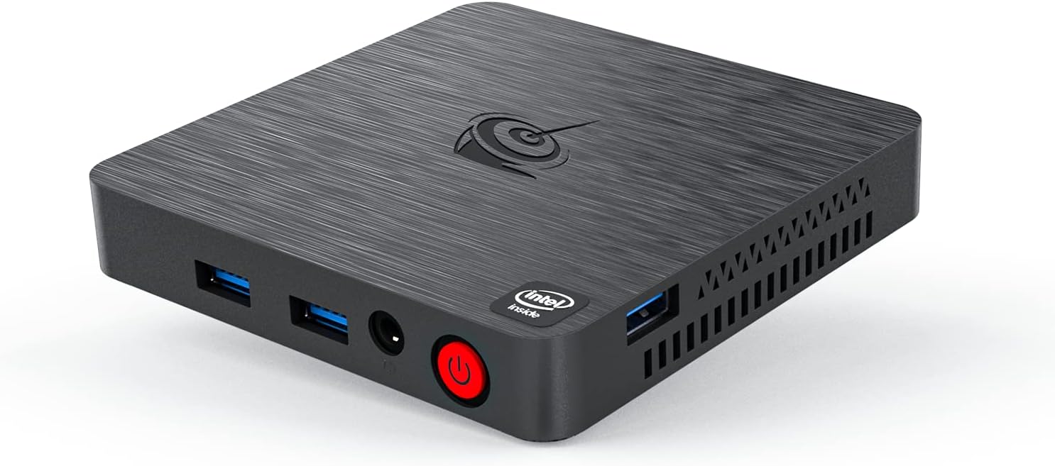 Beelink T4 Pro Mini PC, Celeron N3350 up to 2.4GHz Mini Computer, Mini Desktop Computer 4GB DDR +64GB, Small Computer PC8
