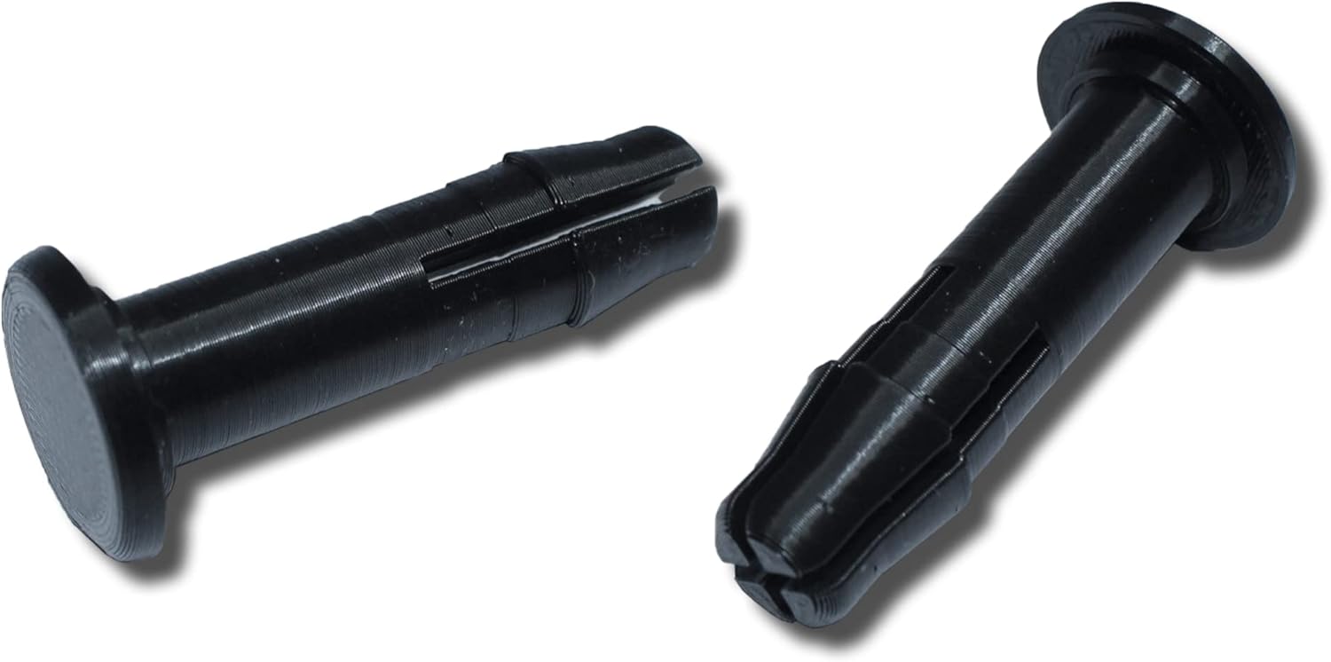 UK Wheelie Bin Lid Hinge Pin Plastic Plug (50mm x 15mm) Set of 2, Black Amazon.co.uk DIY & Tools