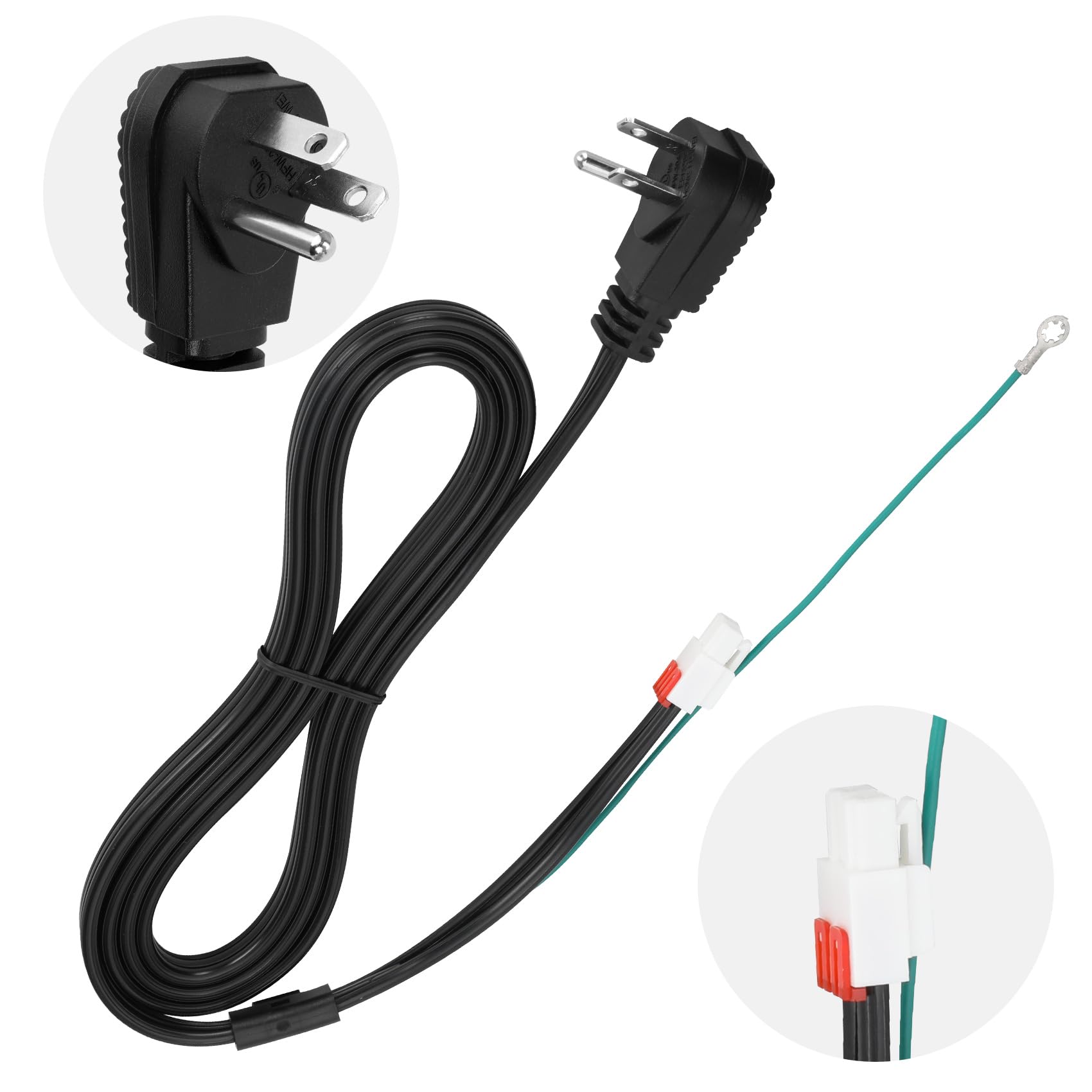3903-001003 3903-000400 Refrigerator Power Cord, fits Kenmore Elite 4014100 and Samsung Refrigerators.Replaces Original Re...