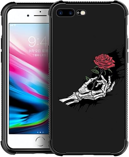 Miniatura 12 de Carcasa para iPhone 8 Plus, 9H de cristal templado para iPhone 7 Plus, para hombres y niños, diseño de patrón fresco a prueba de golpes, Bandera