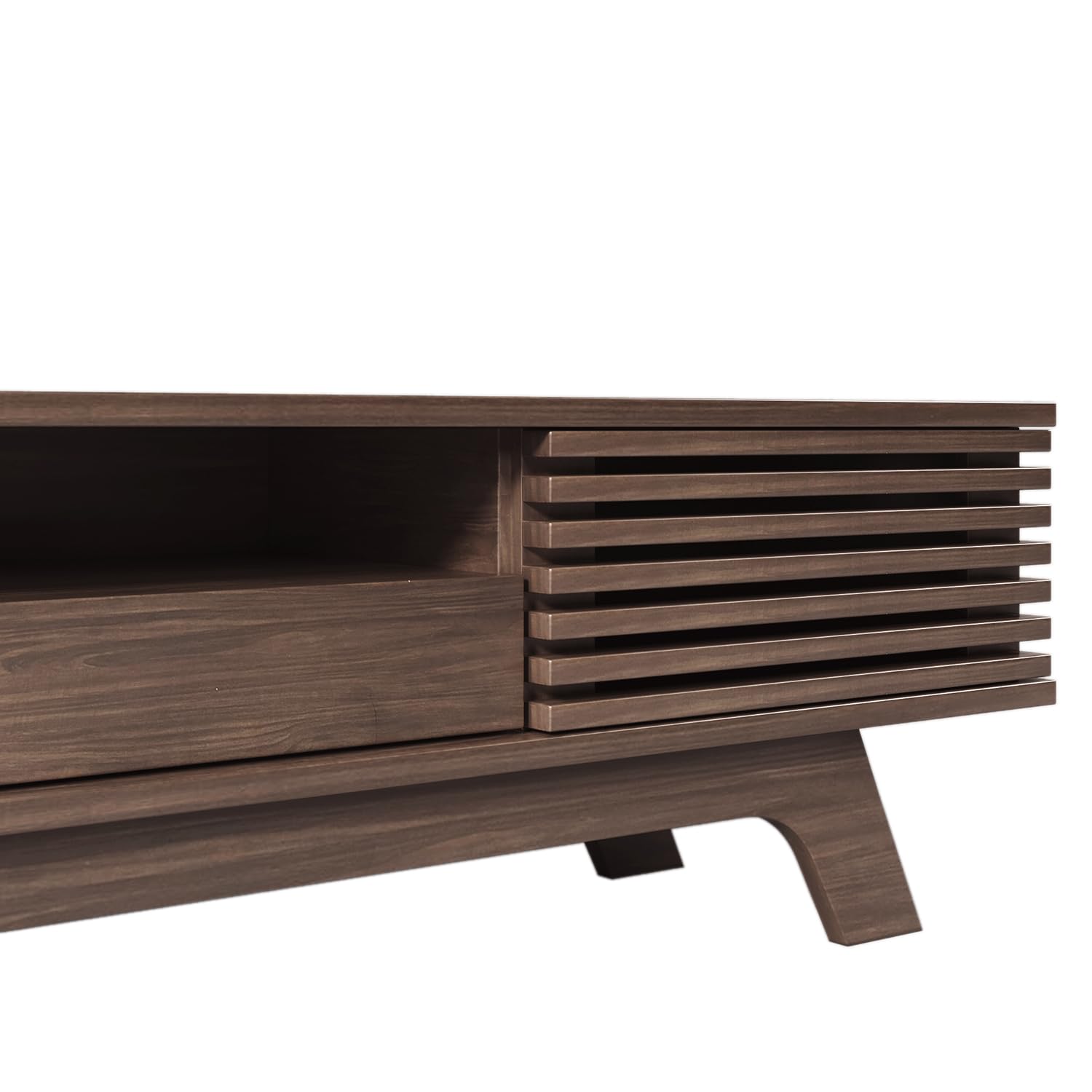 150 × 35 × 44 cm - Meuble TV Bois avec Tiroir Et Portes - Table Television Salon, Design Vintage, Rangement Multimédia avec Gestion des Câbles - Meuble Bas pour Salon