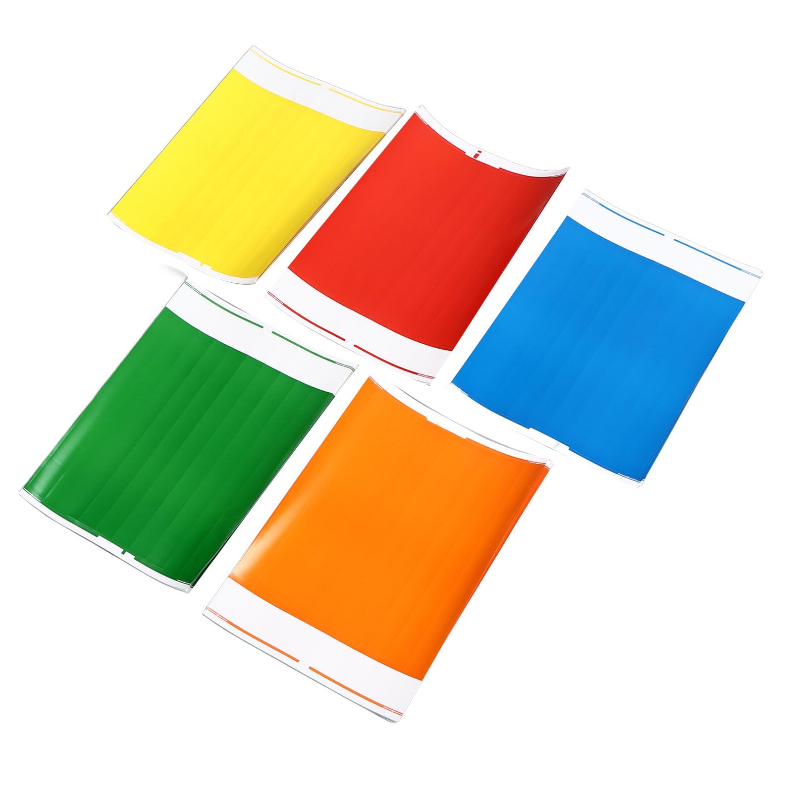 100PCS Bracelets d'Événement Jetables Couleurs Assorties Brassards Adhésifs en Papier Synthétique PP Léger Bracelets d'Identification pour l'Entrée du Festival de Concert de Sport