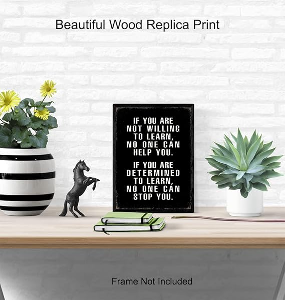 Motivational Wall Art - Office Wall Art & Decor Motivational poster - Positive Quotes Wall Decor - Encouragement Gifts - Positive Sayings for Wall Decor - Entrepreneur Wall Art - Inspirational Quotes