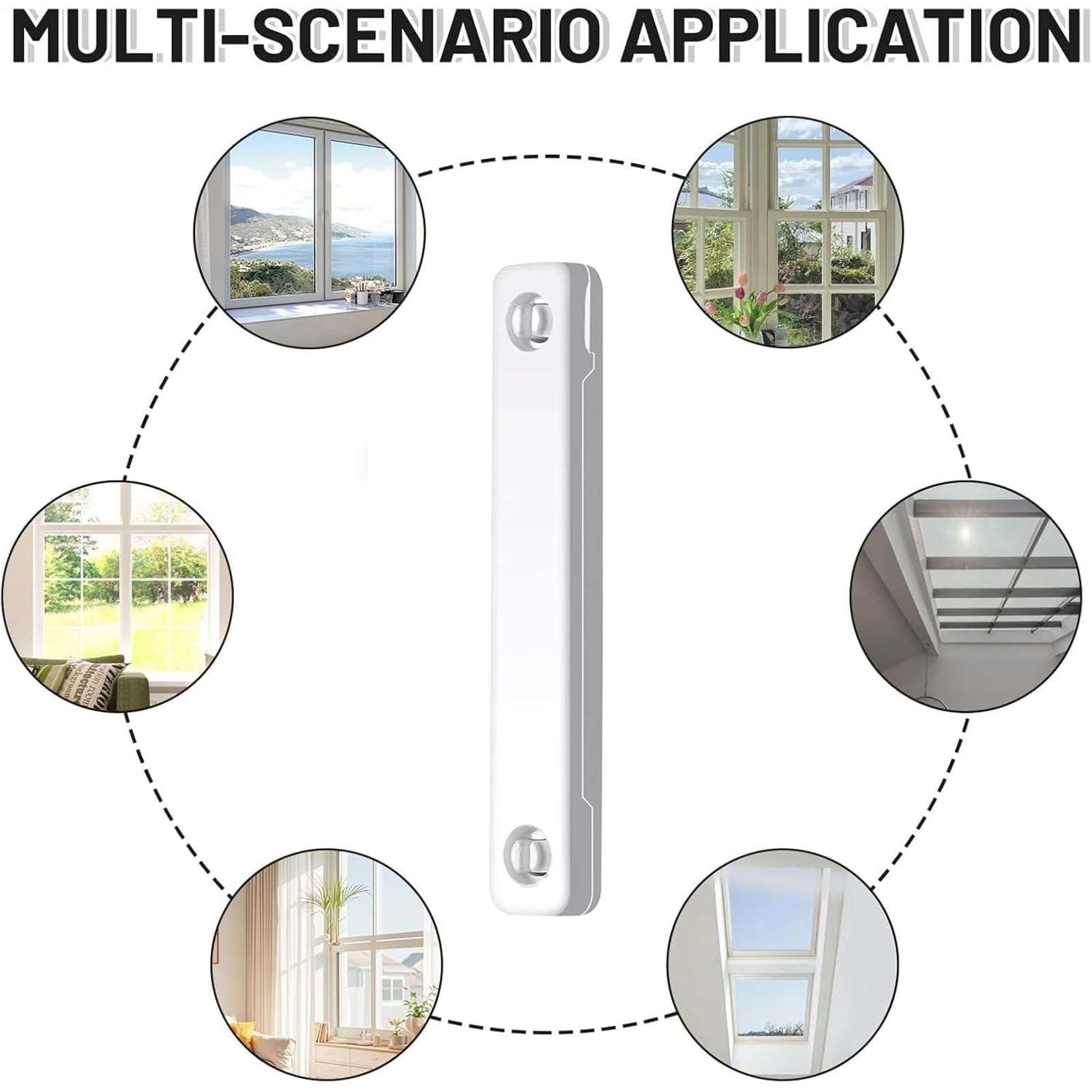 Selbstklebende Magnet-Clips für Bildschirme, vielseitige Fensterbeschläge für Restaurants, Schulen, Wohnmobile, Cafés und Büros, ideal für Eingänge und Treppen