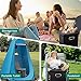 Ann Katy Upgrade XL Portable Toilet for Adults, Extra Large Portable Travel Floding Camping Toilet, Camping Tall Toilets with Lid for Kids Compact Potty for Car,Hiking,Beach,Toilet Storage Stool