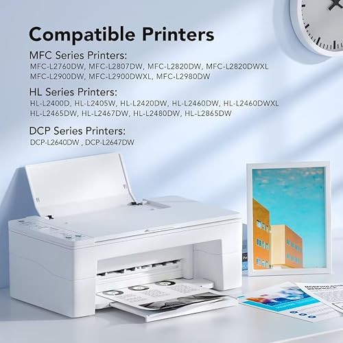 Vista 22 de TN227 TN223 - Paquete de 4 cartuchos de repuesto para tóner TN 227 TN-227 TN-223 funciona con impresora MFC-L3710CW MFC-L3750CDW MFC-L3770CDW TN227