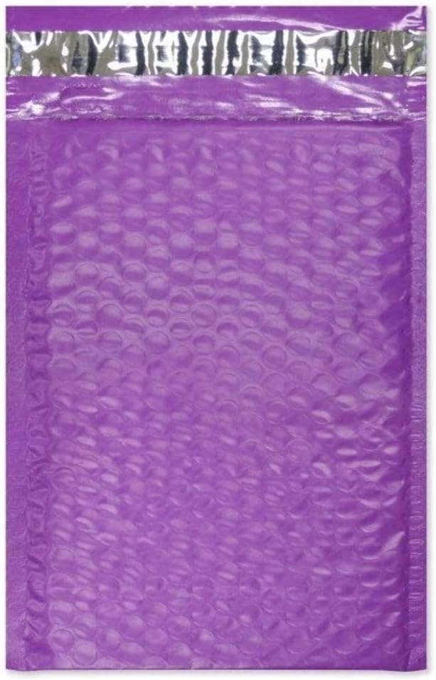 30 Pack 4x8, 6x10", 8x12, 10x15 Inch Hot Pink, Yellow, Purple Assorted Combo Padded Colored Poly Bubble Mailers, Self Seal Mailing Shipping Envelope Bags