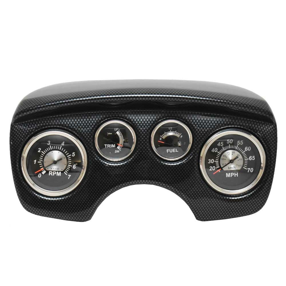 Lowe Boat Dash Panel | w/Veethree Sterling Gauges