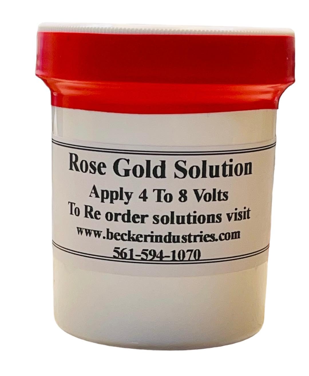Rose Gold Plating Solution, Rose Gold Electroplating Solution, Immersion Plating Gold Solution, 4oz