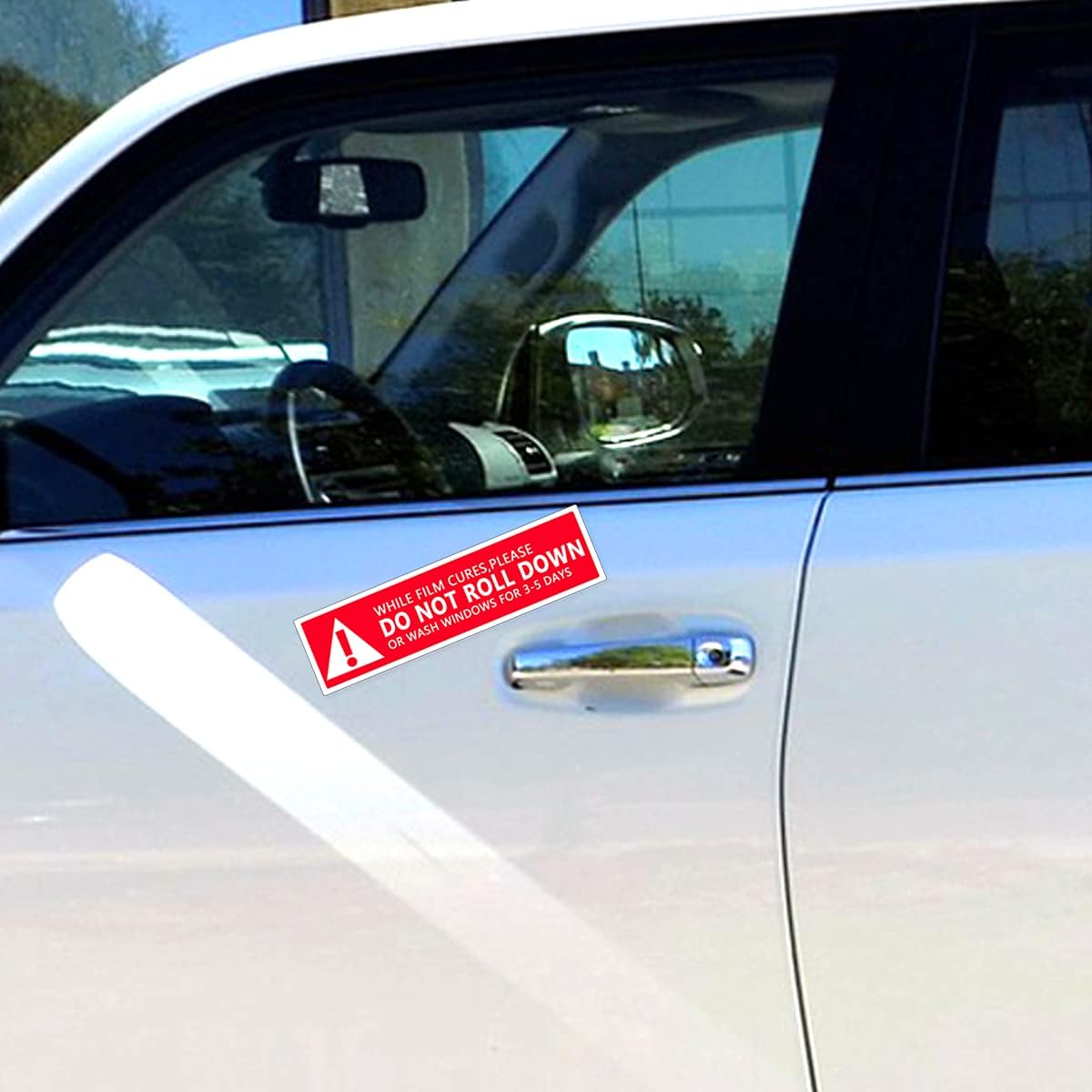 Do Not Roll Down Warning Labels,Windows Film Attention Caution Stickers,4x1 Inch,500 Pcs Per Pack, Red - Image 4